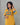 Yellow neck work cotton kurti set with plain bottom
