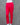 Red pink cotton pants on a mannequin against a gray background