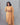 Women's floral rustic orange semil-silk 3pc kurti set with dupatta for festive wear