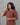 Women's plain brown cotton 2pc kurti set left side view
