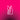 White outline of a dress on a pink gradient background