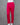 Bright pink cotton pants on a mannequin against a gray background