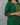 Green kurta with colorful embroidery on a gray background