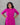 Striped Butta Purple Side-Slit Cotton Kurti Set