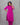 Striped Butta Purple Side-Slit Cotton Kurti Set