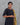 Women's butta black cotton 3pc kurti suit right side view