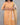 Close-up of floral on women's jasper orange semi-tissue 3pc kurti set with dupatta