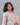 Women's floral lavender blush semil-tissue 3pc kurti set with dupatta right side view