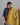 Model wearing women's jacquard black semil-silk 3pc kurti set with dupatta