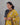 Women's jacquard black semil-silk 3pc kurti set with dupatta right side view